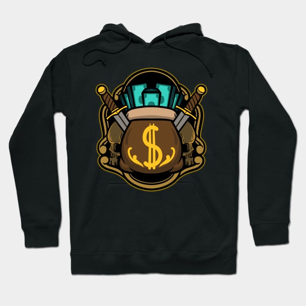 money bag logo Hoodie by Behold Design Supply